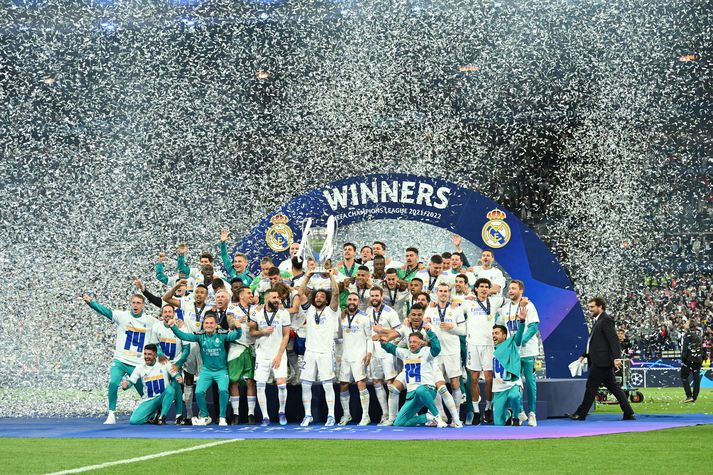 Real Madrid fagnaði sigri í Meistaradeild Evrópu í fjórtánda sinn í kvöld.