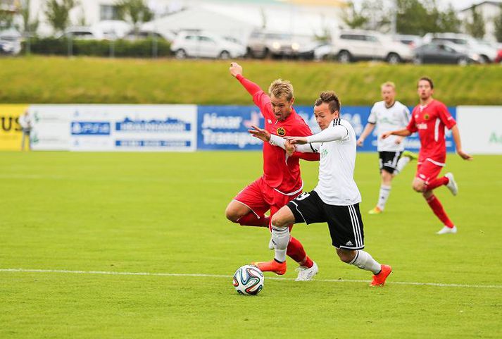 Steve Lennon í Evrópuleik gegn Elfsborg.