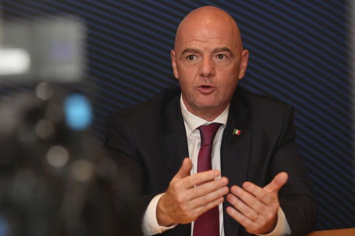 Gianni Infantino er forseti Alþjóðaknattspyrnusambandsins FIFA.