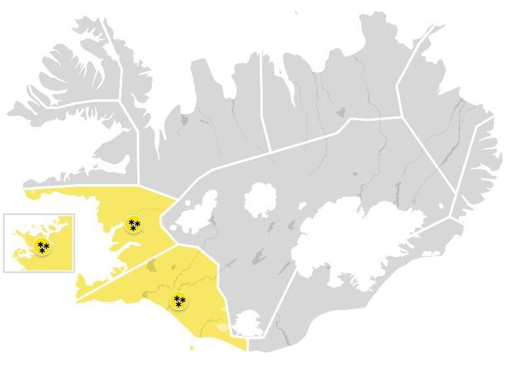 Veðrið getur valdið samgöngutruflunum til dæmis á Hellisheiði og í Þrengslum.