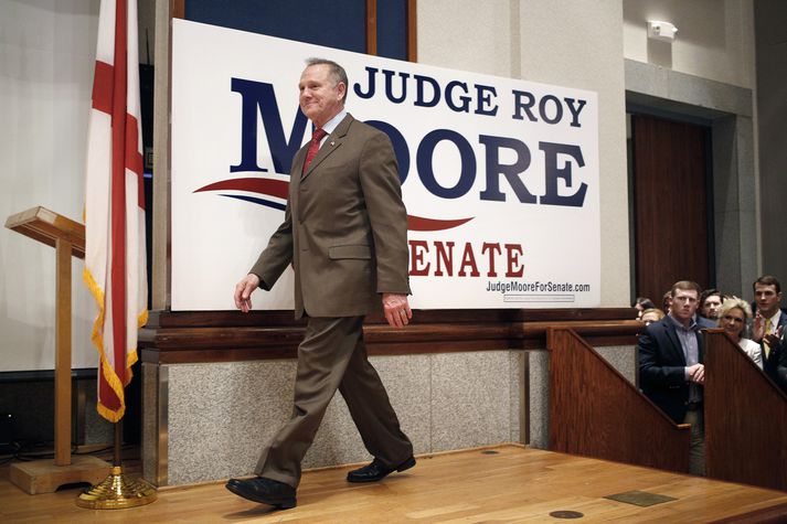 Roy Moore, frambjóðandi Repúblikanaflokksins í Alabama.