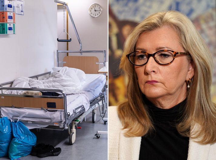 Alma Möller, heilbrigðisráðherra, segir engar skyndilausnir á vanda Landspítalans.