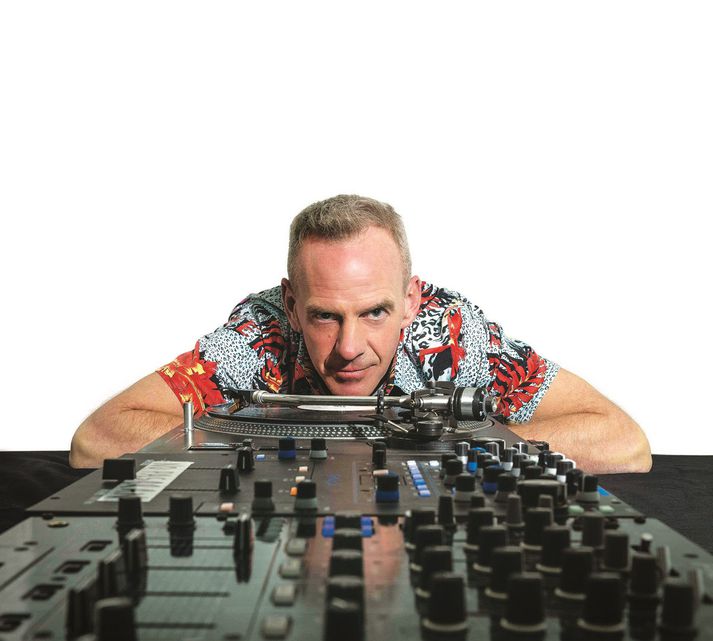 Fatboy Slim er bæði þekktur fyrir tónlistarferil sinn en líka fyrir að vera einn eftirsóttasti plötusnúður í heiminum.