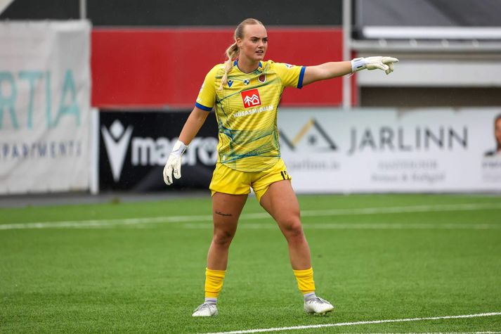 Birta Guðlaugsdóttir varði frábærlega í leik Þórs/KA og Víkings.
