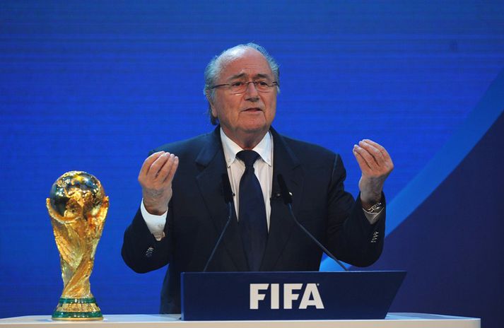 Sepp Blatter, forseti FIFA.