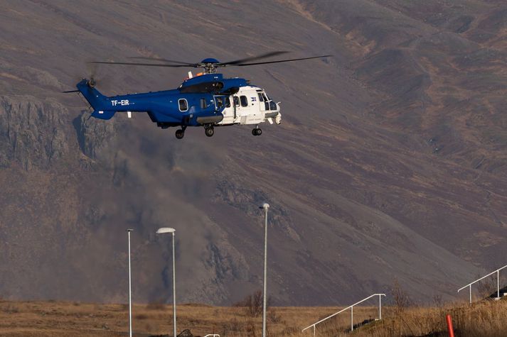 Tvær þyrlur hafa verið sendar á slysstað.