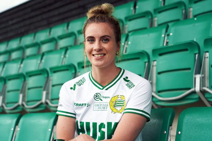 Berglind Björg Þorvaldsdóttir í búningi Hammarby liðsins.