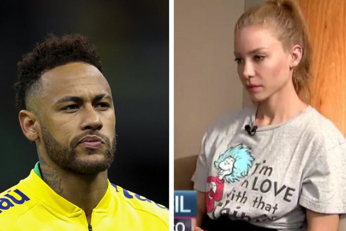 Neymar og Najila Trindade.