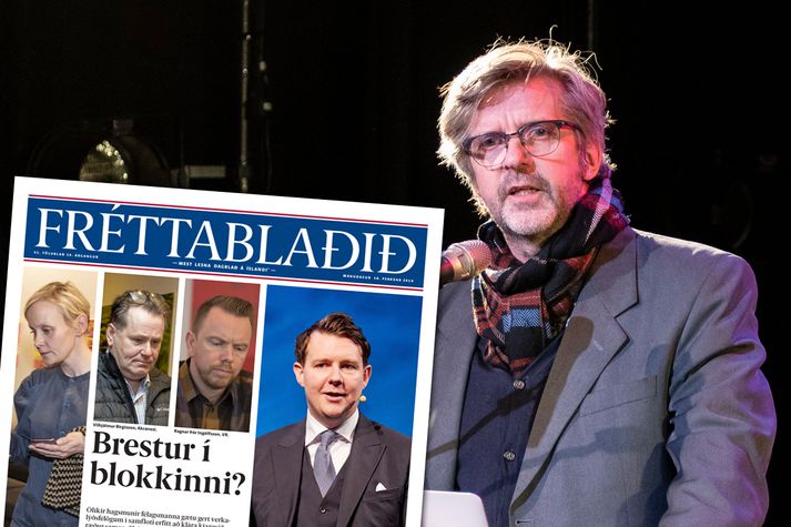 Gunnar Smári Egilsson vill ekki sjá Fréttablaðið og er ósáttur við forsíðufrétt blaðsins í dag.