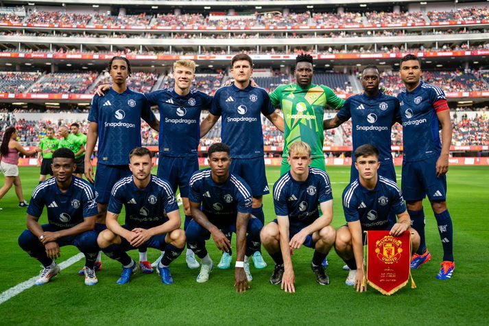 Byrjunarlið Manchester United í nótt.