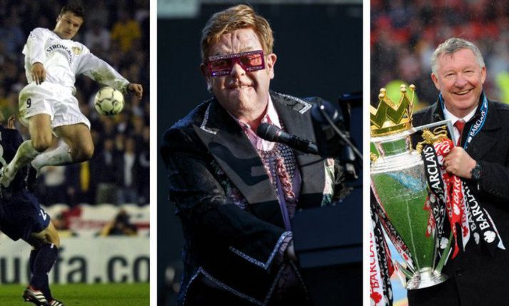 Mark Viduka, Sir Elton John og Sir Alex Ferguson.
