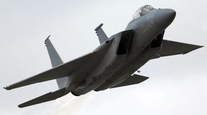 Herþota af gerðinni F-15.