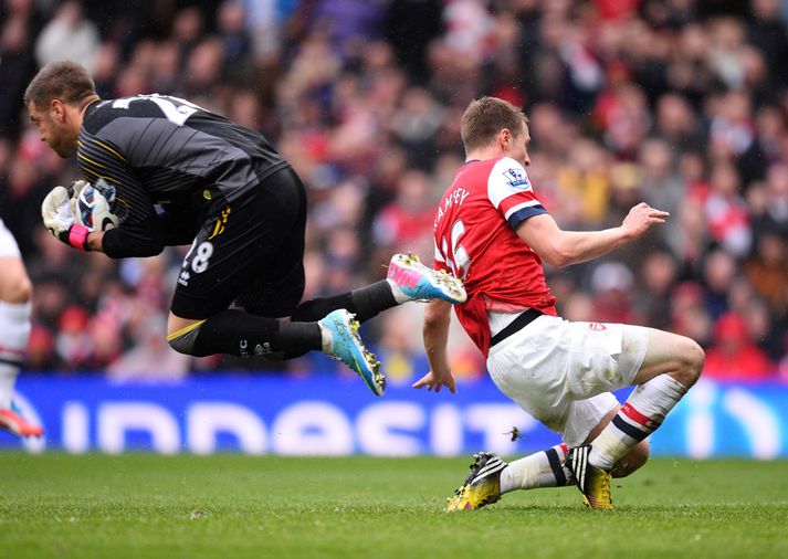 Úr leik liðanna í dag.