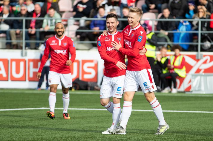 Patrick Pedersen skoraði 17 mörk í 21 leik í sumar