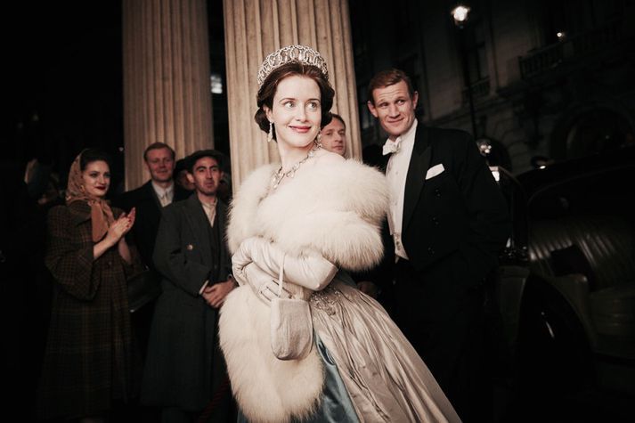 Claire Foy og Matt Smith í hlutverki konungshjónanna bresku.