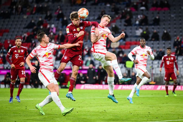 Thomas Müller skoraði fyrsta mark leiksins.