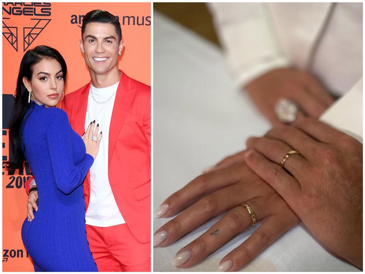 Cristiano Ronaldo og Georginu Rodriguez eru nú gift.