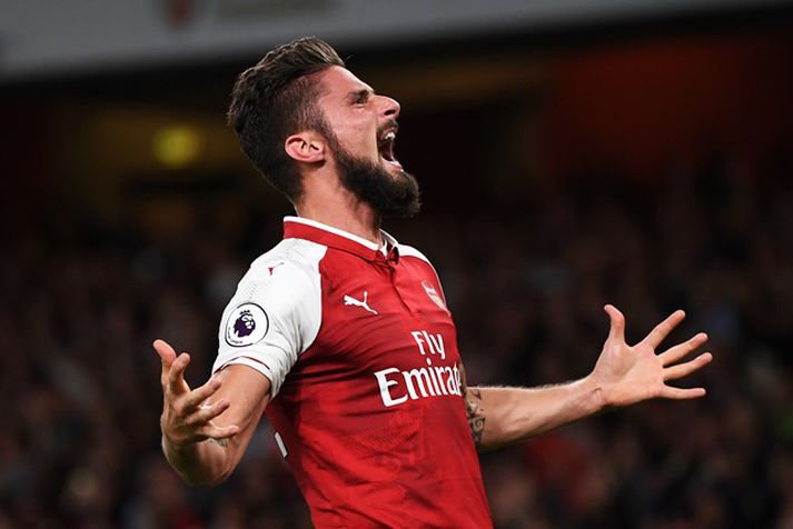 Olivier Giroud kom til Arsenal árið 2012