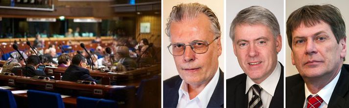 Nefndarmenn Íslandsdeildar Evrópuráðsþingsins; Ögmundur Jónasson, Karl Garðarsson og Brynjar Níelsson.