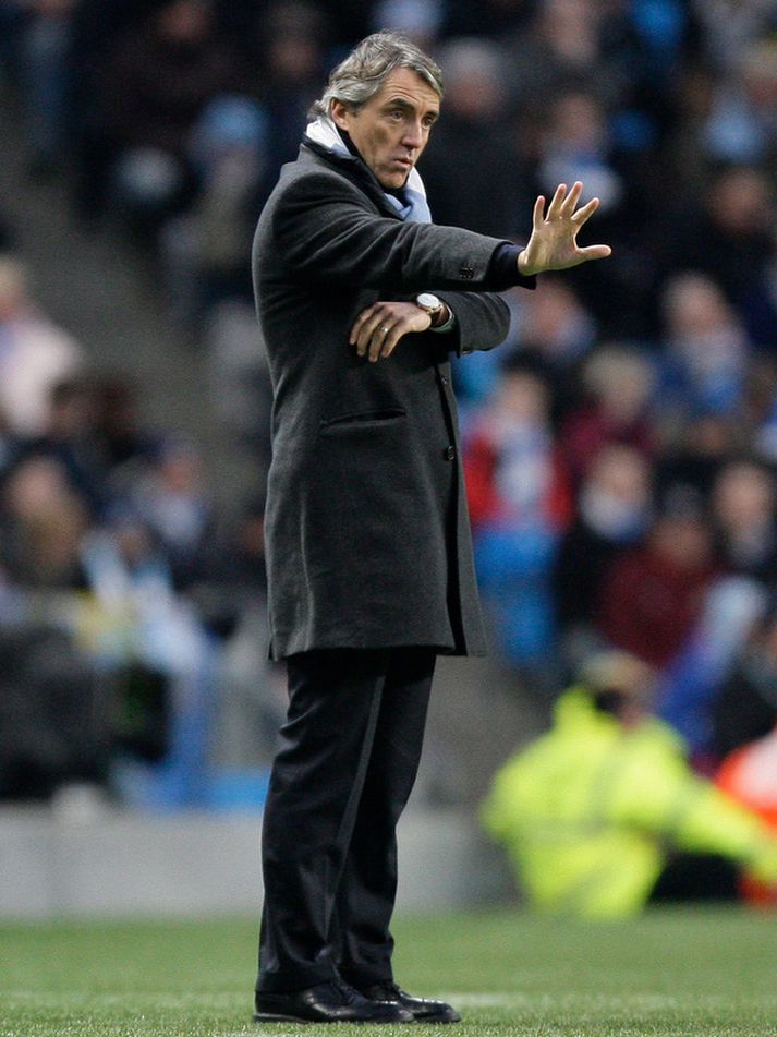 Roberto Mancini, stjóri Manchester City.