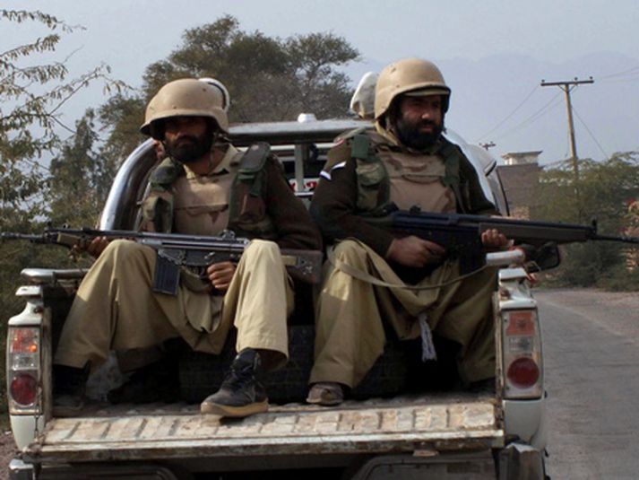 Pakistanskir hermenn. Mynd/AP
