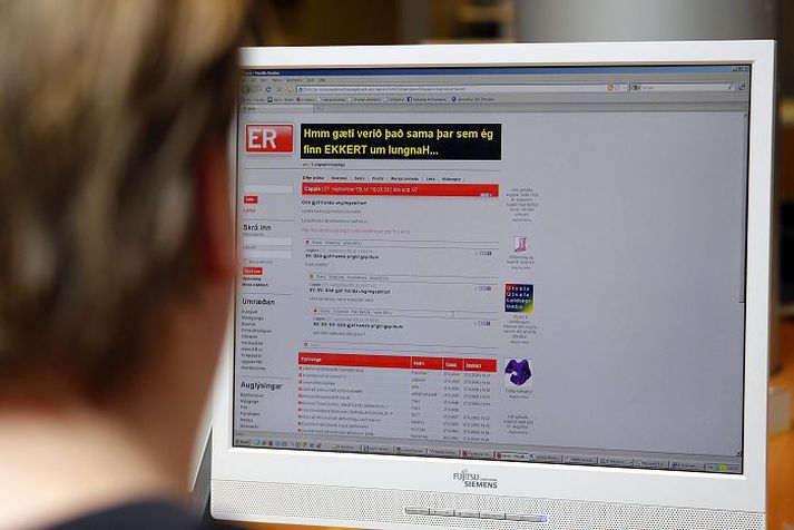 Íslendingar og internetið Íslendingar hafa oft og tíðum náð inn á hina ýmsu heimslista og er listi yfir internet-notkun einn af þeim.fréttablaðið/vilhelm