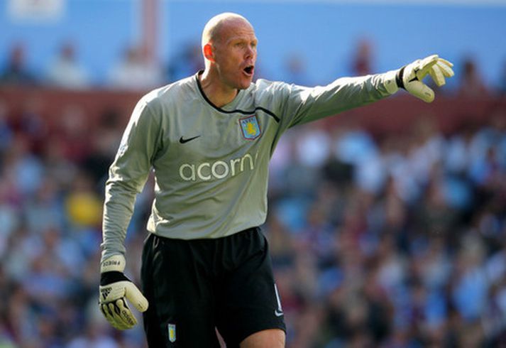 Brad Friedel í leik með Aston Villa í haust.