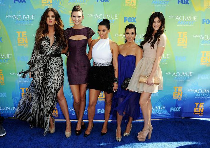 Khloe Kardashian, Kendall Jenner, Kim Kardashian, Kourtney Kardashian og Kylie Jenner.