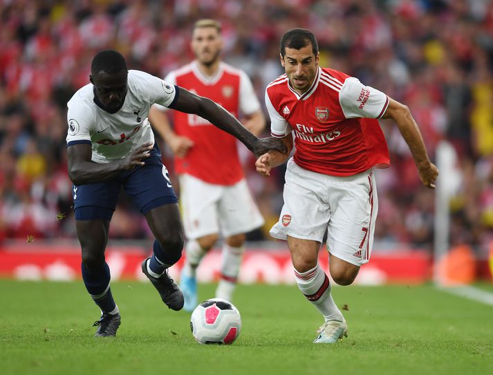 Mkhitaryan í leiknum gegn Tottenham sem reyndist hann síðasti leikur.