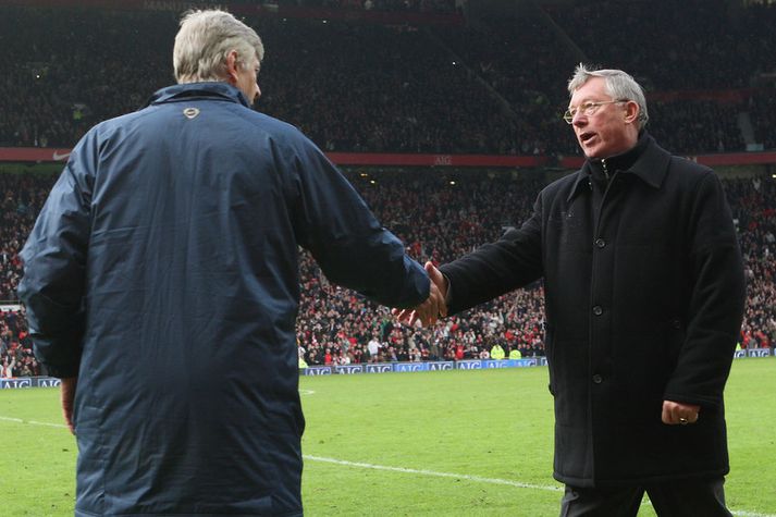 Arsene Wenger og Sir Alex Ferguson.