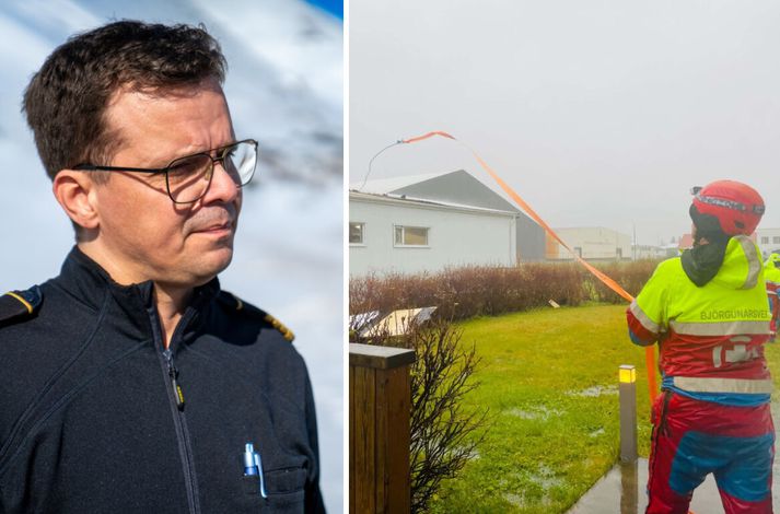 Jóhann segir vindhviðurnar sem mældust í gær þær mestu sem þau hafi tekist á við á Siglufirði og tjónið sé verulegt. 
