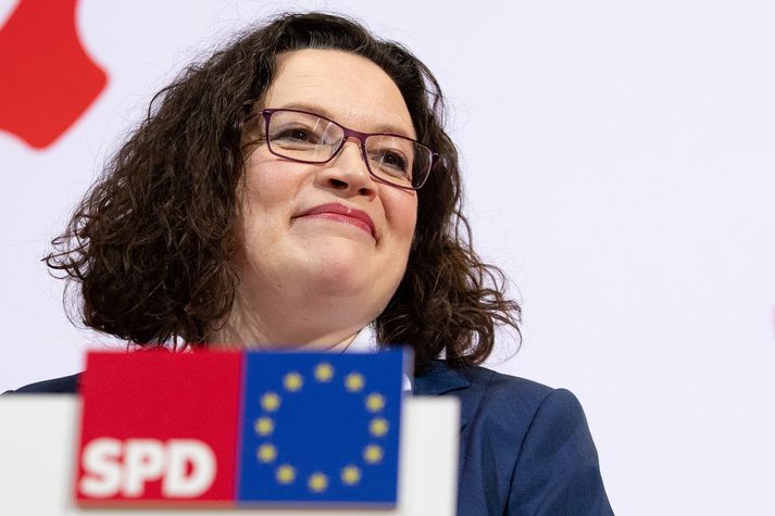 Andrea Nahles er formaður þýskra Jafnaðarmanna (SDP).