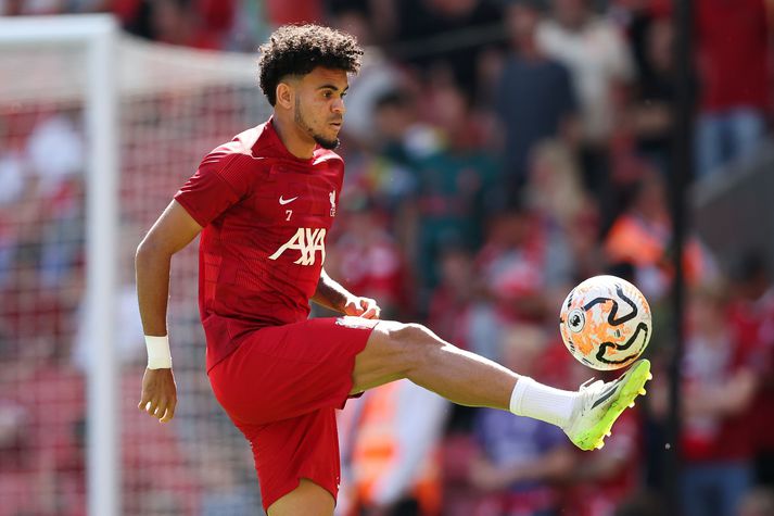 Luis Diaz var skiljanlega ekki með Liverpool í síðustu leikjum eða frá því að málið kom upp.