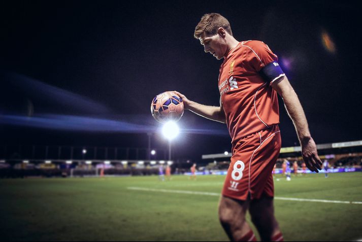 Gerrard í leiknum í gær.