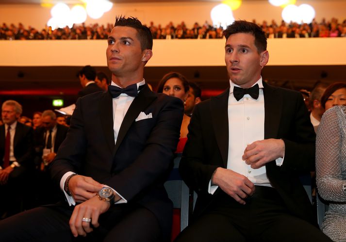 Messi og Ronaldo eru í fyrsta sinn saman í riðli í Meistaradeild Evrópu.