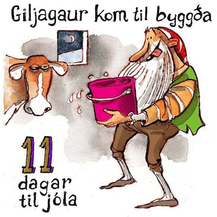 Giljagaur faldi sig í básunum og froðunni stal.