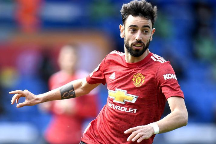  Bruno Fernandes í leik með Manchester United á dögunum.