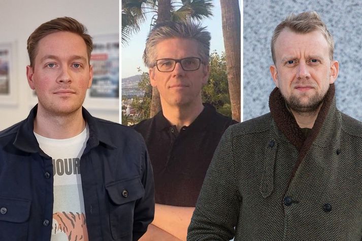 Hvorki blaðamenn Stundarinnar, Aðalsteinn Kjartansson (t.v.) og Helgi Seljan (t.h.), né Ágúst Borgþór Sverrisson (fyrir miðju), blaðamaður DV, brutu siðareglu BÍ.