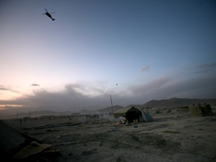 Frá Afganistan í dag. Mynd/AP