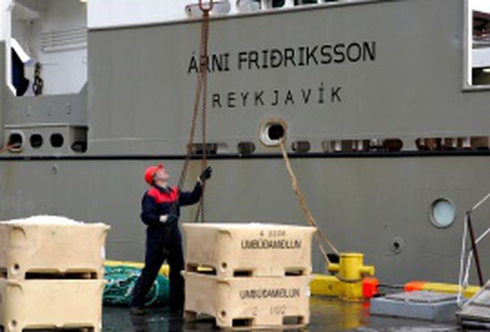 Hafrannsóknarskipið Árni Friðriksson.