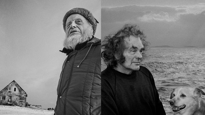 Hinn tæknisinnaði Jóhann á Sandaseli og hinn góðhjartaði Högni á Krossi.