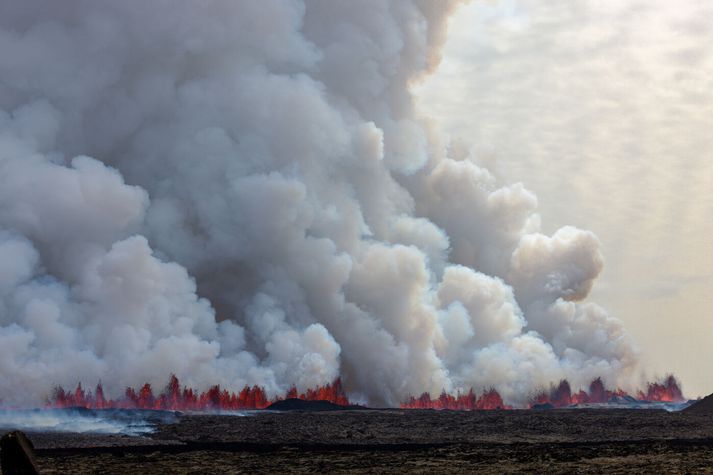 Sagan segir að á gosskeiðum Reykjanesskagans verða flest eldstöðvakerfi skagans virk. 