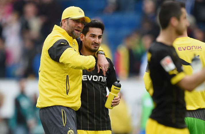 Klopp og Gündogan unnu saman hjá Dortmund.
