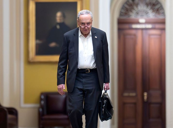 Chuck Schumer sagði samþykkt pakkans til marks um skuldbindingu Bandaríkjanna til að standa vörð um lýðræðið. Úkraínumenn hafa beðið aðstoðarinnar á meðan Rússar hafa sótt fram.