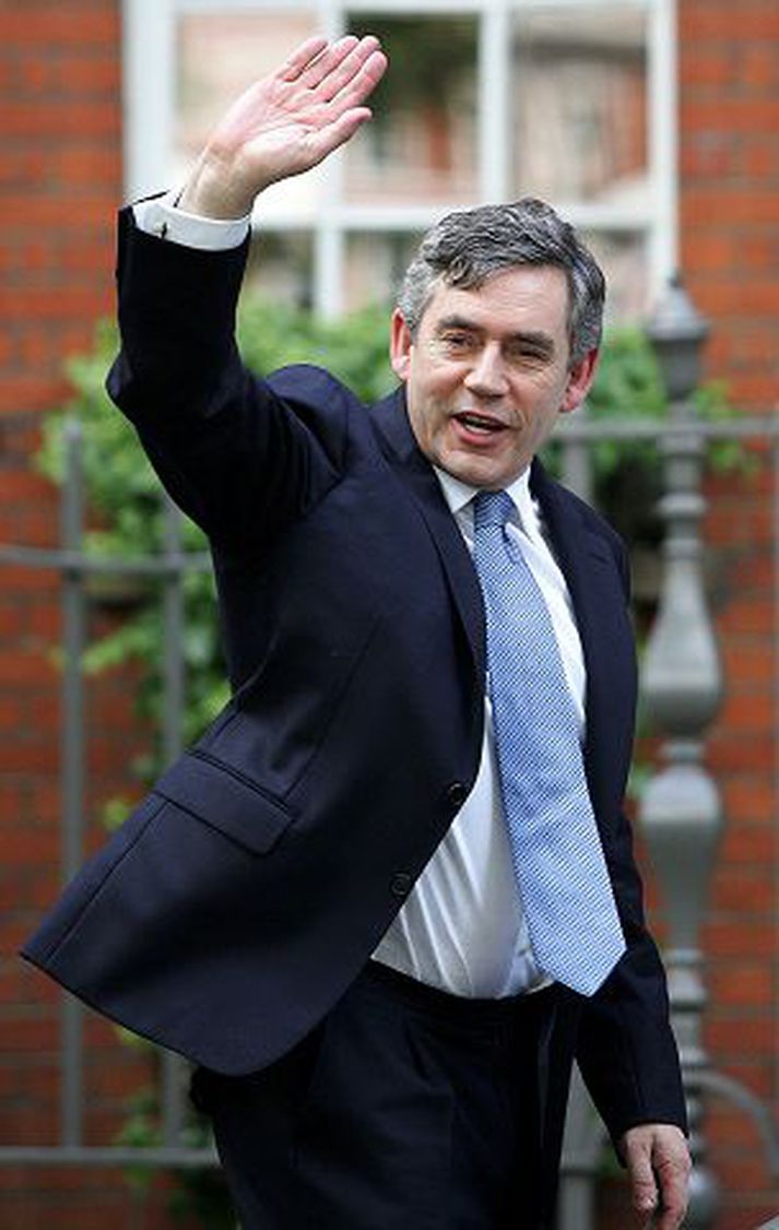 Gordon Brown Fjármálaráðherra Bretlands ætlar að taka við af Blair.
fréttablaðið/AP