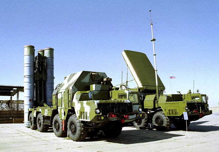 Rússneskt eldflaugavarnarkerfi af gerðinni S-300.