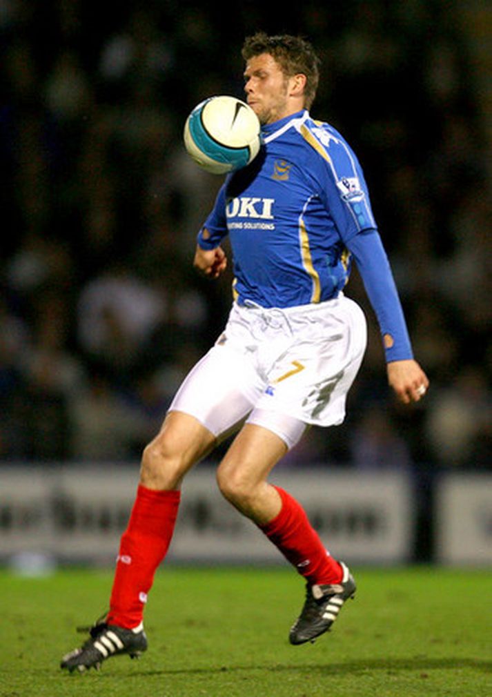 Hermann Hreiðarsson í leik með Portsmouth.