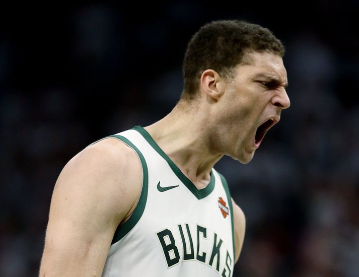 Brook Lopez var frábær í nótt.