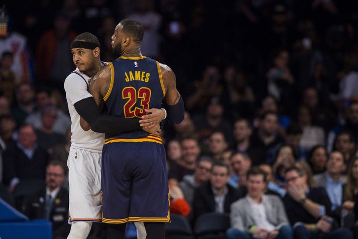 Carmelo Anthony og LeBron James.