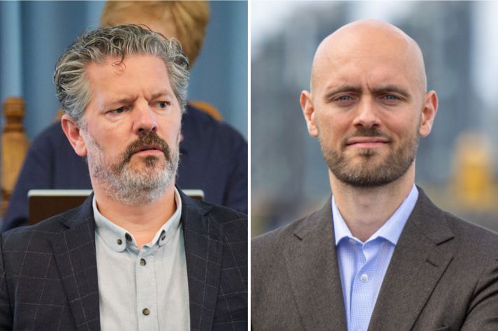 Dagur B. Eggertsson (t.v.) er hneykslaður á Viðskiptaráði, sem hefur kært íslensk stjórnvöld til ESA. Björn Brynjúlfur Björnsson (t.h.), er framkvæmdastjóri Viðskiptaráðs.